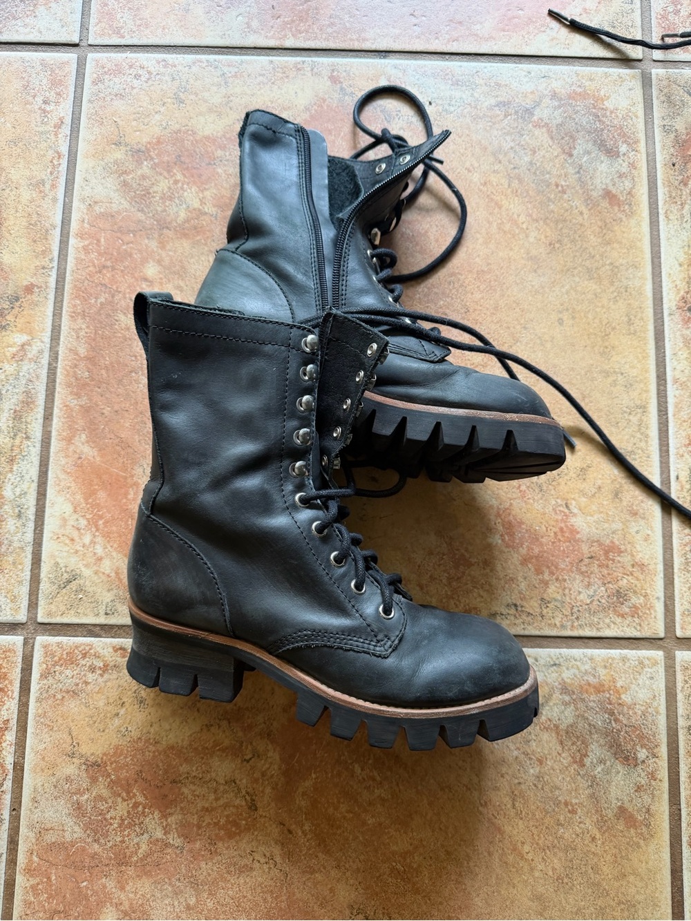 Jeffrey Campbell 9 Lace Up military boots